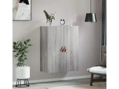 Armario de pared Sonoma gris 69,5x34x90 cm