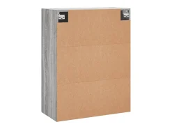 Armario de pared Sonoma gris 69,5x34x90 cm