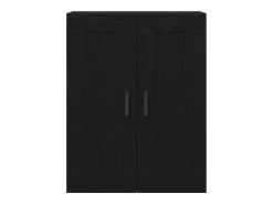 Armario de roble negro 69,5x34x90 cm Aglomerado