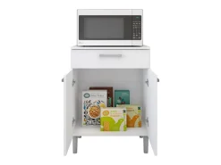 Armario Hogar 2 Puertas - 1 Cajón 84X61X39 Blanco