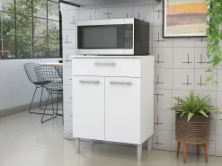Armario Hogar 2 Puertas - 1 Cajón 84X61X39 Blanco