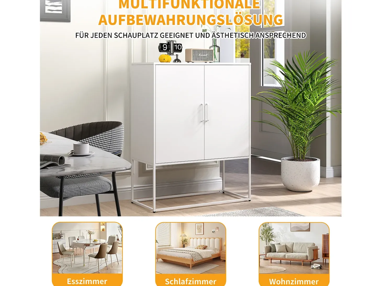 Armario metálico con puertas de cristal magnético, estante regulable, diseño moderno, para cocina, salón y oficina, color negro (80x35x160 cm)