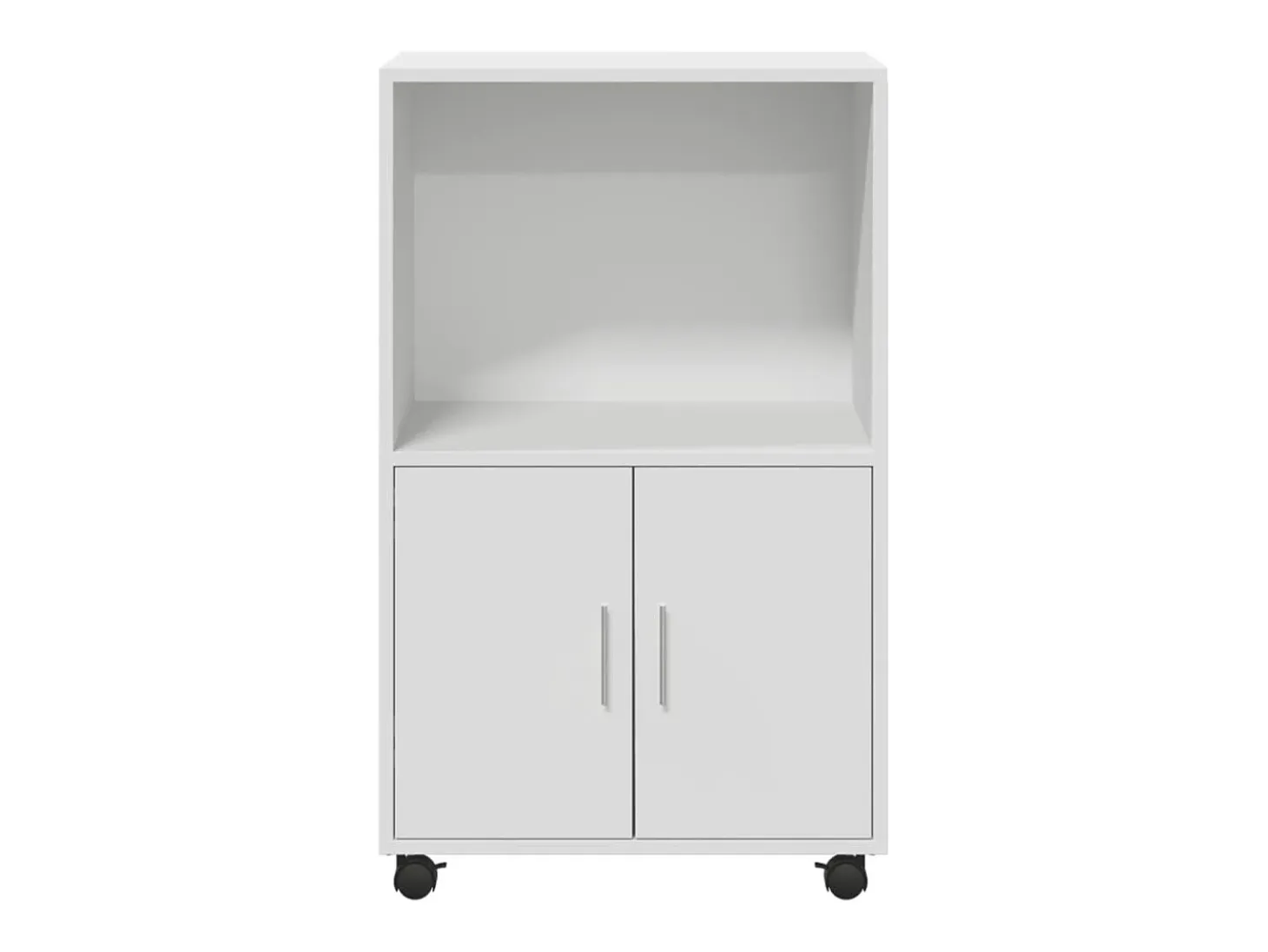 Armario rodante blanco 55x40x91 cm madera de ingeniería