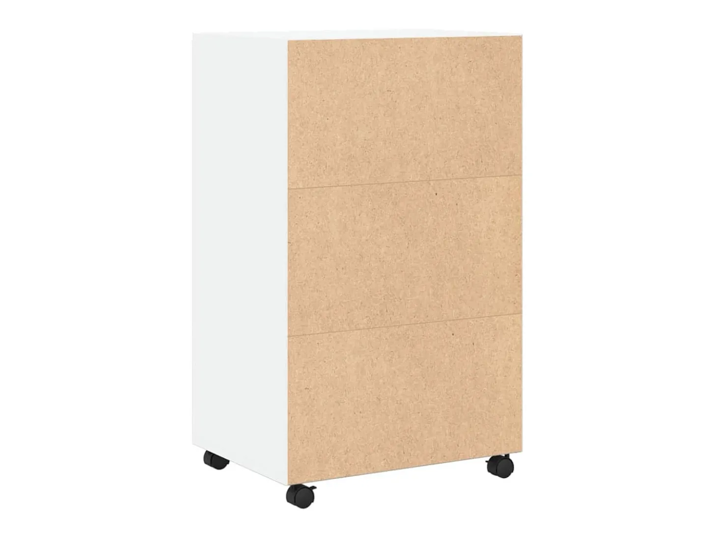 Armario rodante blanco 55x40x91 cm madera de ingeniería