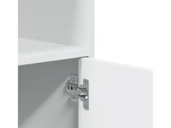 Armario rodante blanco 55x40x91 cm madera de ingeniería