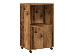 Armario rodante de madera antigua 55x40x91 cm madera de ingeniería