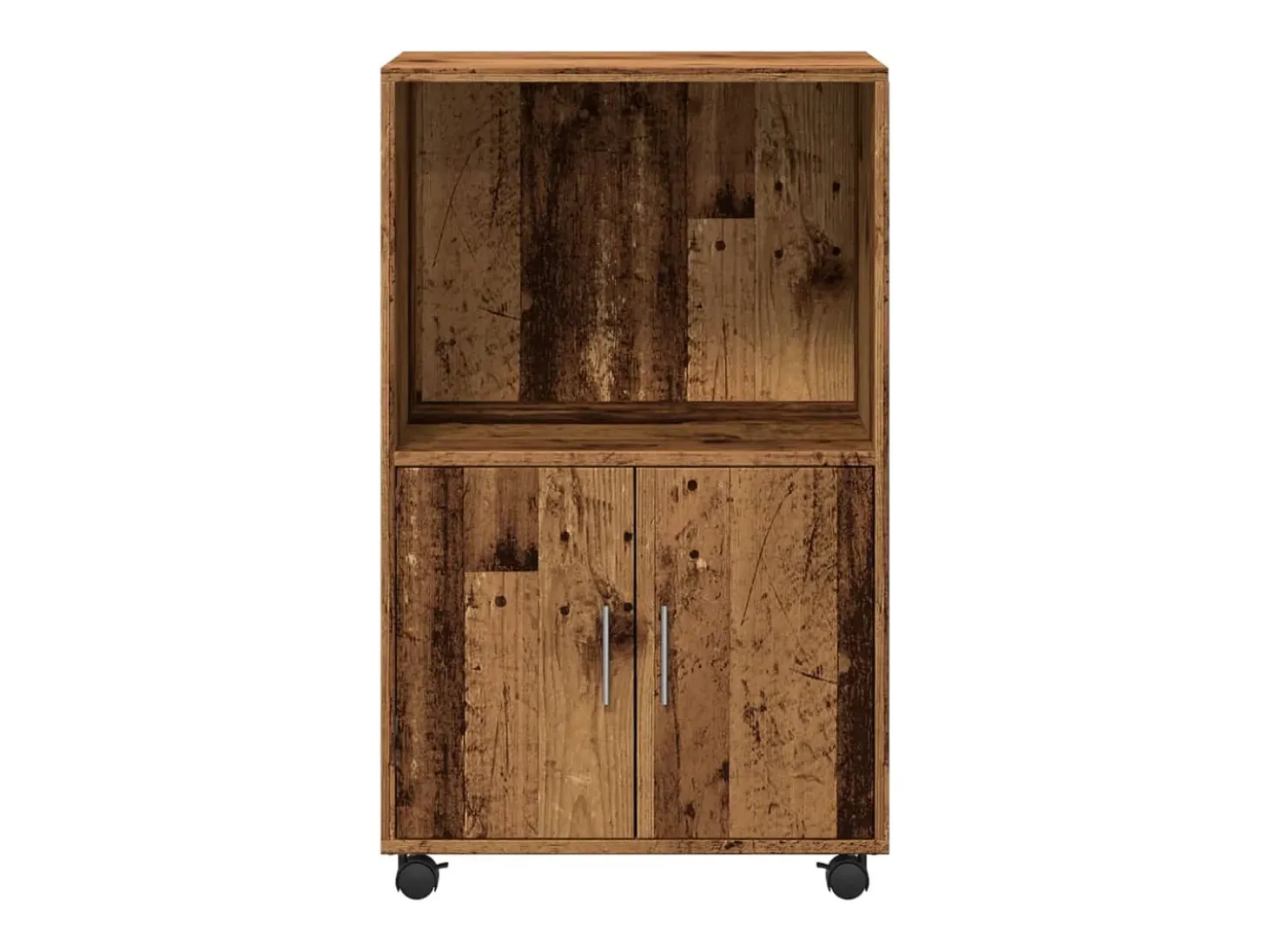 Armario rodante de madera antigua 55x40x91 cm madera de ingeniería