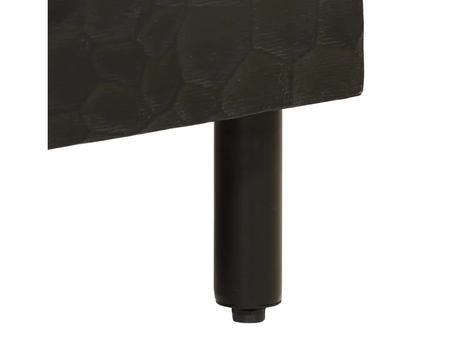 Armarios auxiliares 2 piezas madera maciza mango negro 60x33x75cm
