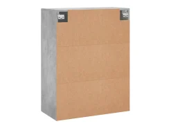 Armarios de pared 2 piezas gris hormigón 69,5x34x90 cm