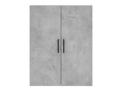 Armarios de pared 2 piezas gris hormigón 69,5x34x90 cm