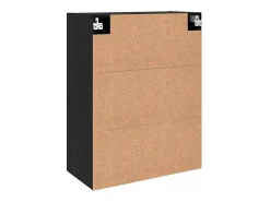 Armarios de pared 2 piezas Roble Negro 69,5 x 34 x 90 cm
