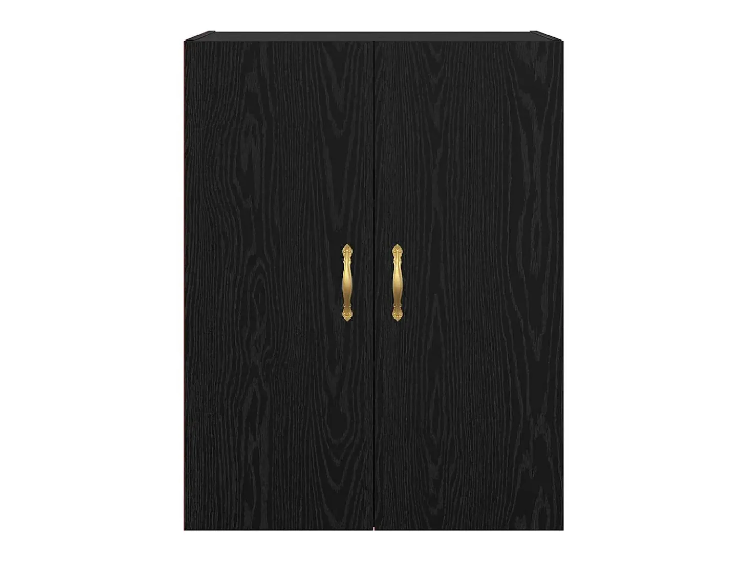 Armarios de pared 2 piezas Roble Negro 69,5 x 34 x 90 cm