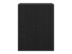 Armarios de pared 2 piezas Roble Negro 69,5 x 34 x 90 cm