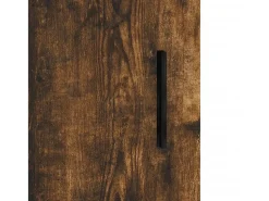 Armarios de pared 2 piezas roble ahumado 69,5x34x90 cm