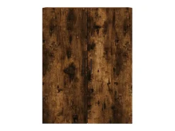 Armarios de pared 2 piezas roble ahumado 69,5x34x90 cm