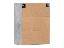Armarios de pared 2 uds madera de ingeniería gris hormigón