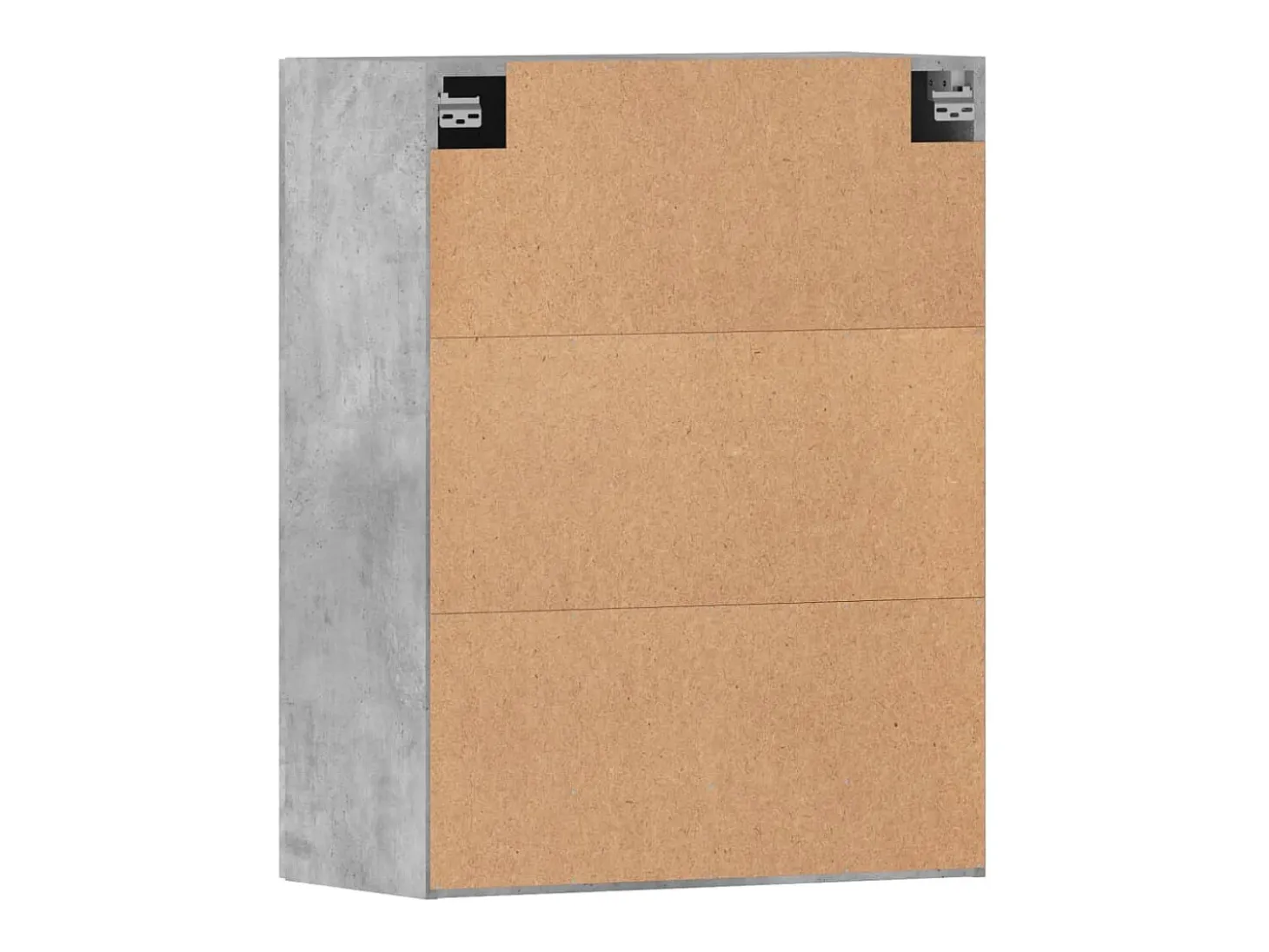 Armarios de pared 2 uds madera de ingeniería gris hormigón