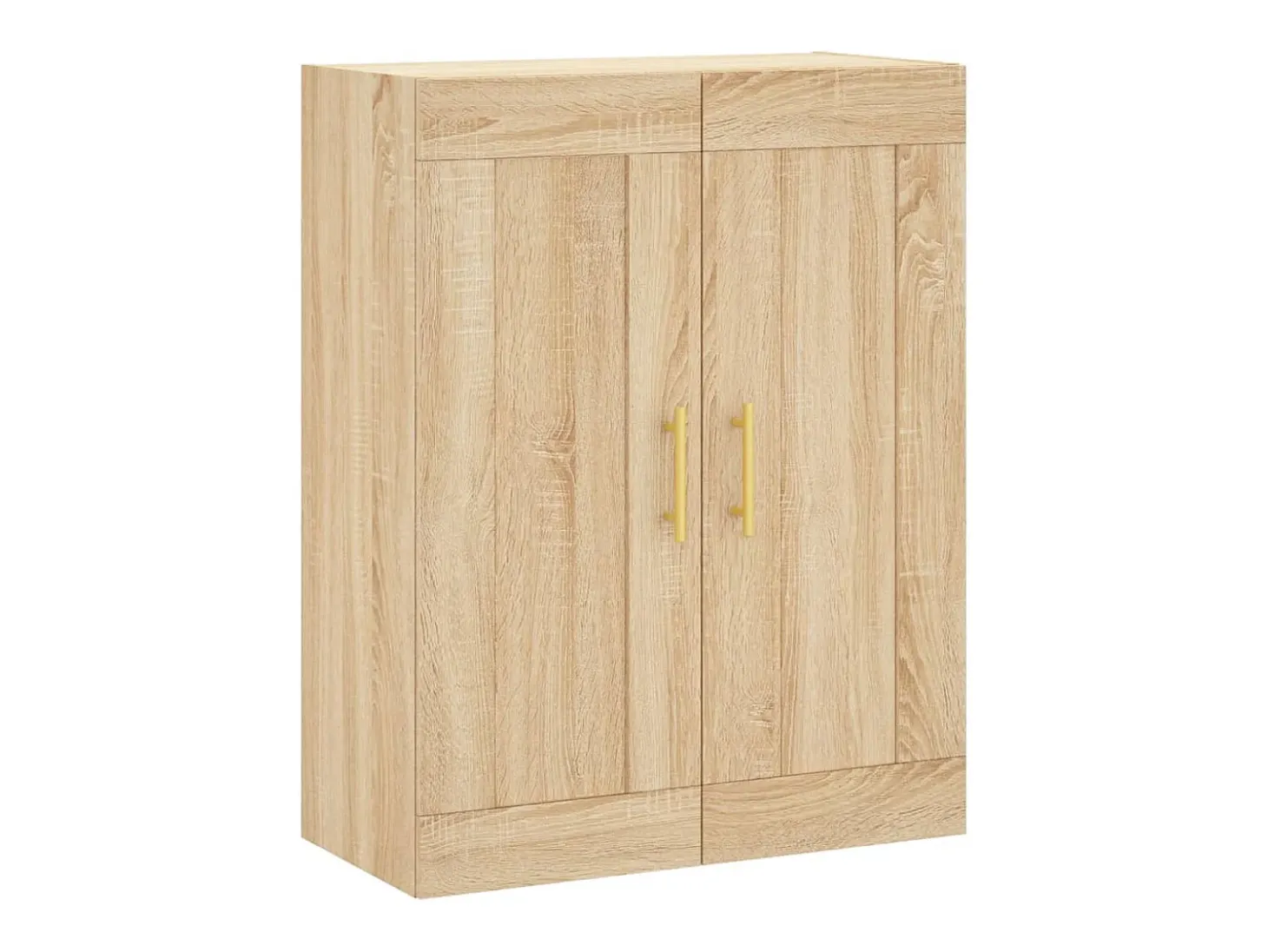 Armarios de pared 2 uds madera de ingeniería roble Sonoma