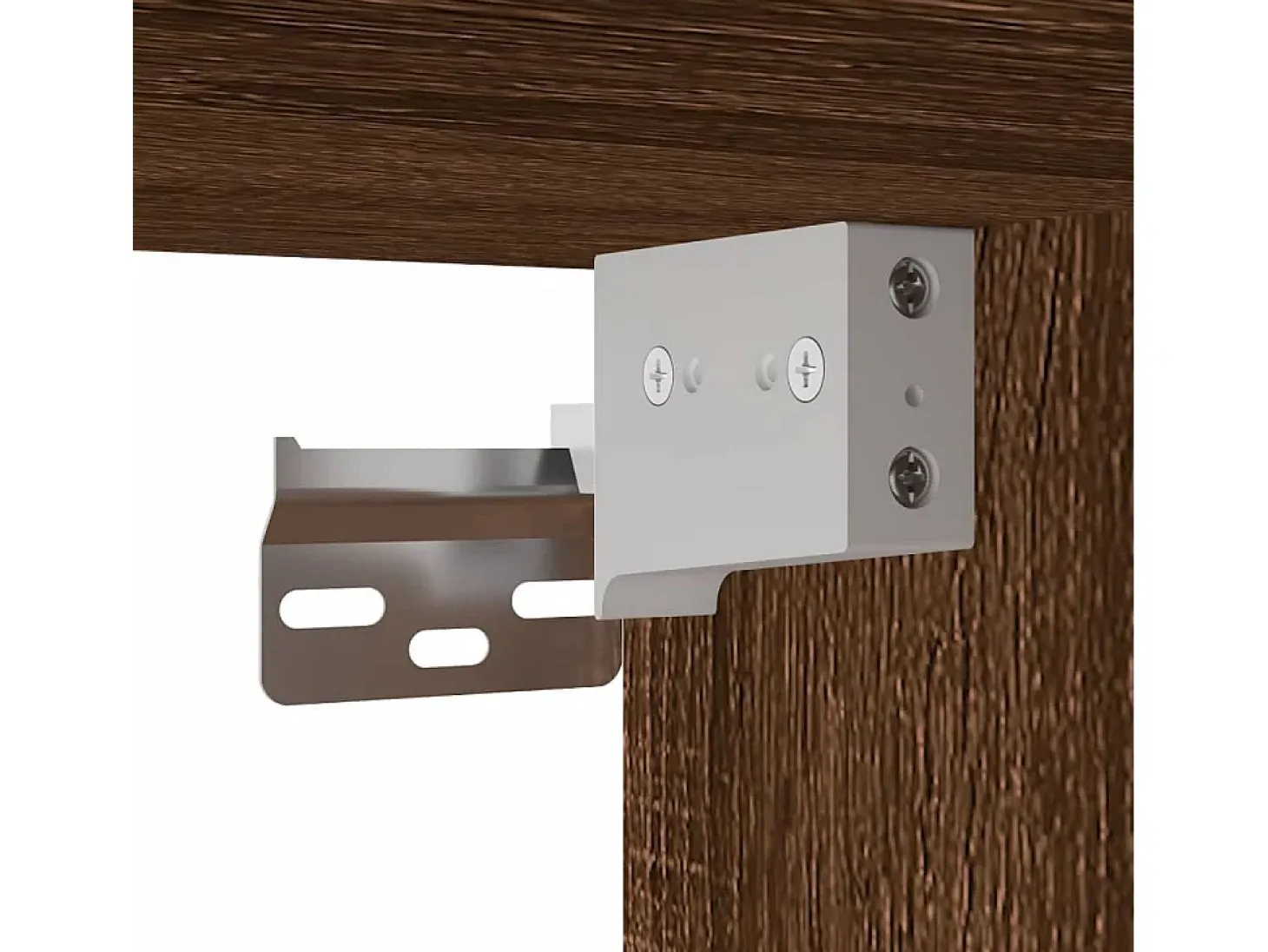 Armarios de pared 2 unidades madera de ingeniería marrón roble