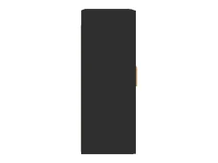 Armarios de pared 2 unidades madera de ingeniería negro