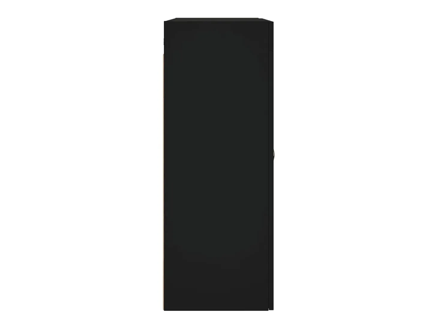 Armarios de pared 2 unidades madera de ingeniería negro