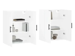 Armarios de pared 2 unidades blanco 69,5x34x90 cm