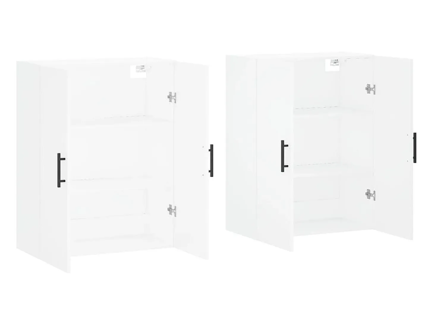 Armarios de pared 2 unidades blanco 69,5x34x90 cm