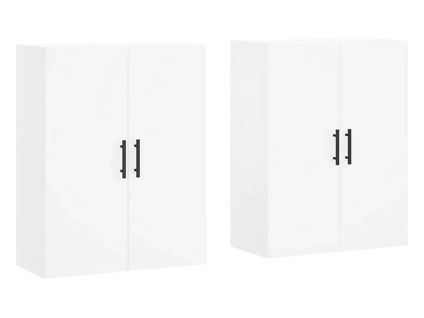 Armarios de pared 2 unidades blanco 69,5x34x90 cm