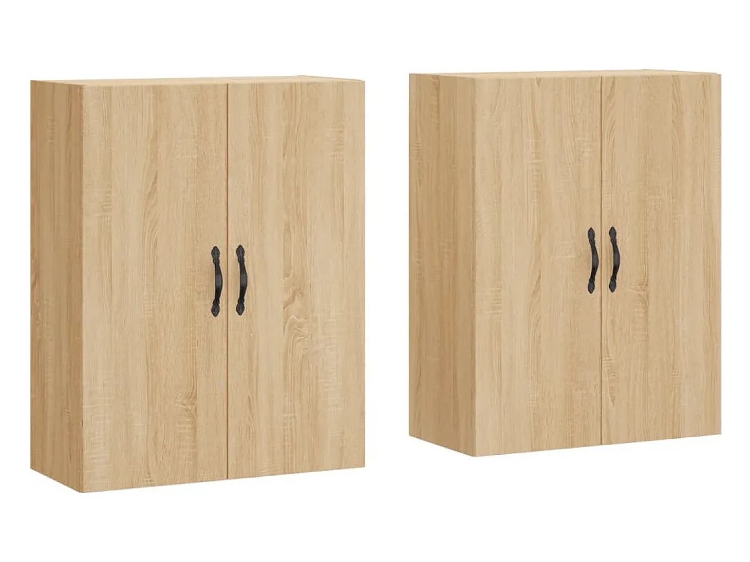 Armarios de pared 2 unidades madera de ingeniería roble Sonoma