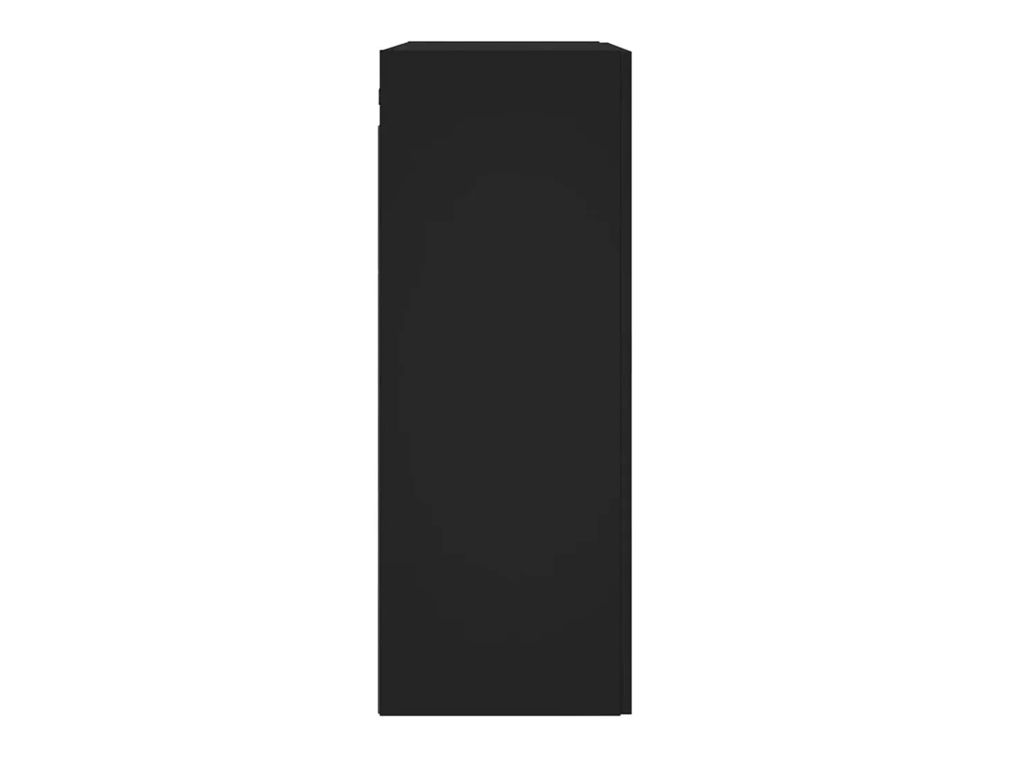 Armarios de pared 2 unidades madera de ingeniería negro