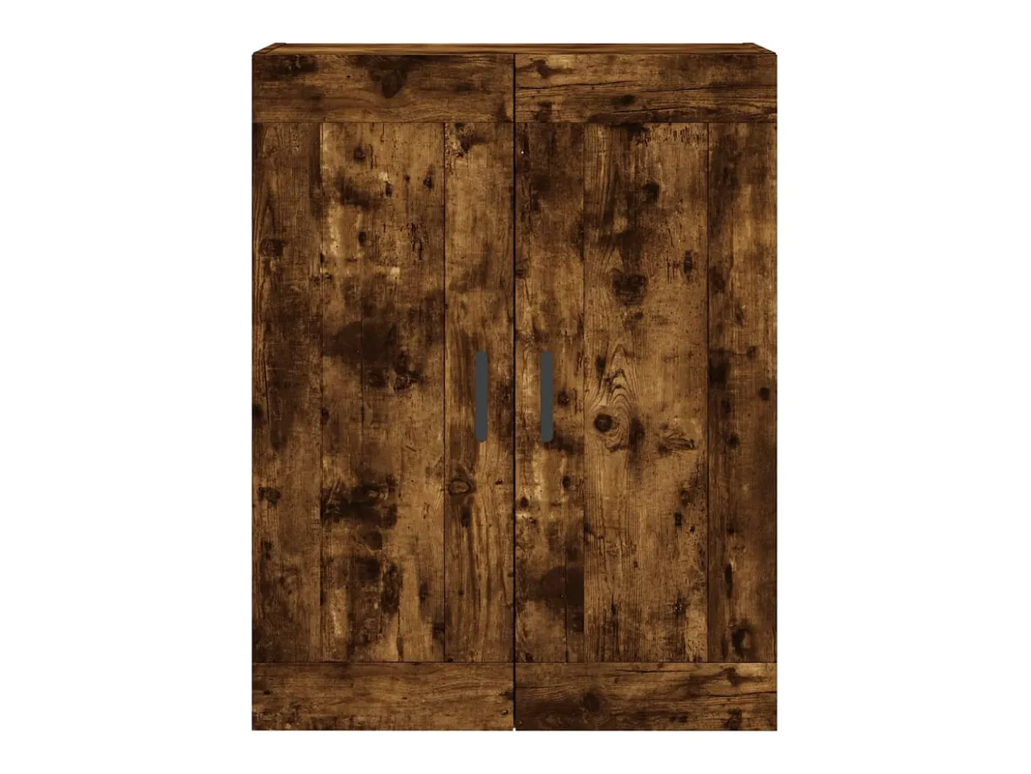 Armarios de pared de 2 piezas, roble ahumado, madera de ingeniería