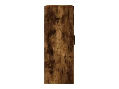 Armarios de pared de 2 piezas, roble ahumado, madera de ingeniería