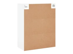 Armarios de pared de 2 piezas, madera de ingeniería blanca