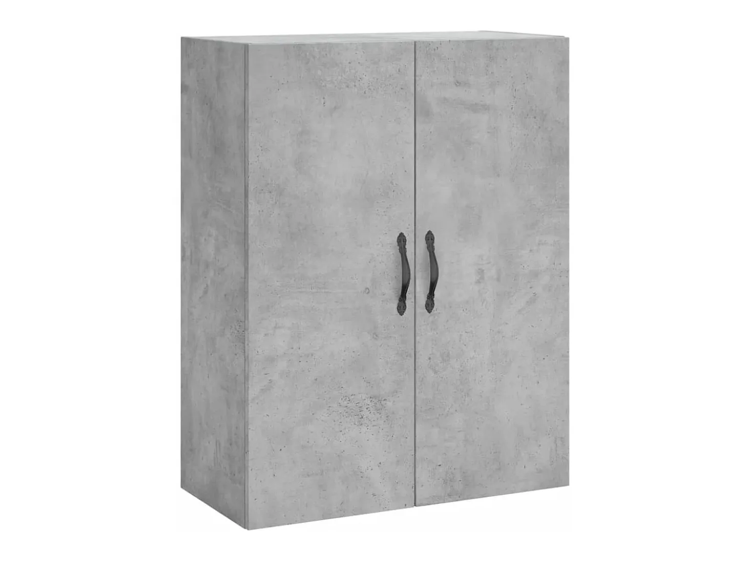 Armarios de pared de 2 piezas, gris hormigón, madera de ingeniería