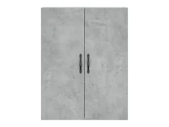 Armarios de pared de 2 piezas, gris hormigón, madera de ingeniería