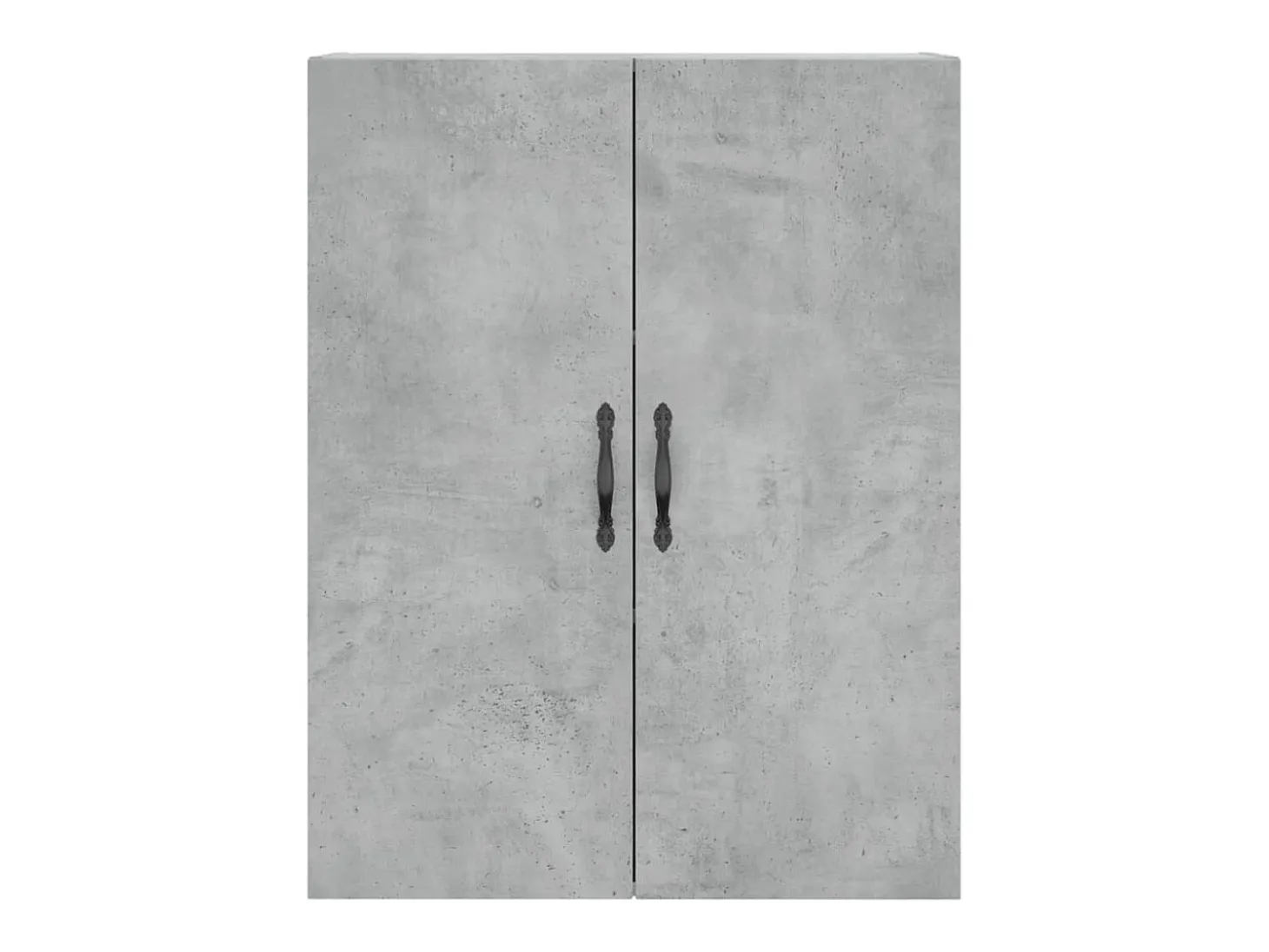 Armarios de pared de 2 piezas, gris hormigón, madera de ingeniería