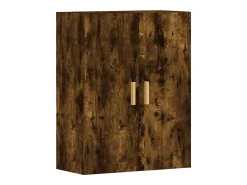 Armarios de pared de 2 piezas, roble ahumado, madera de ingeniería