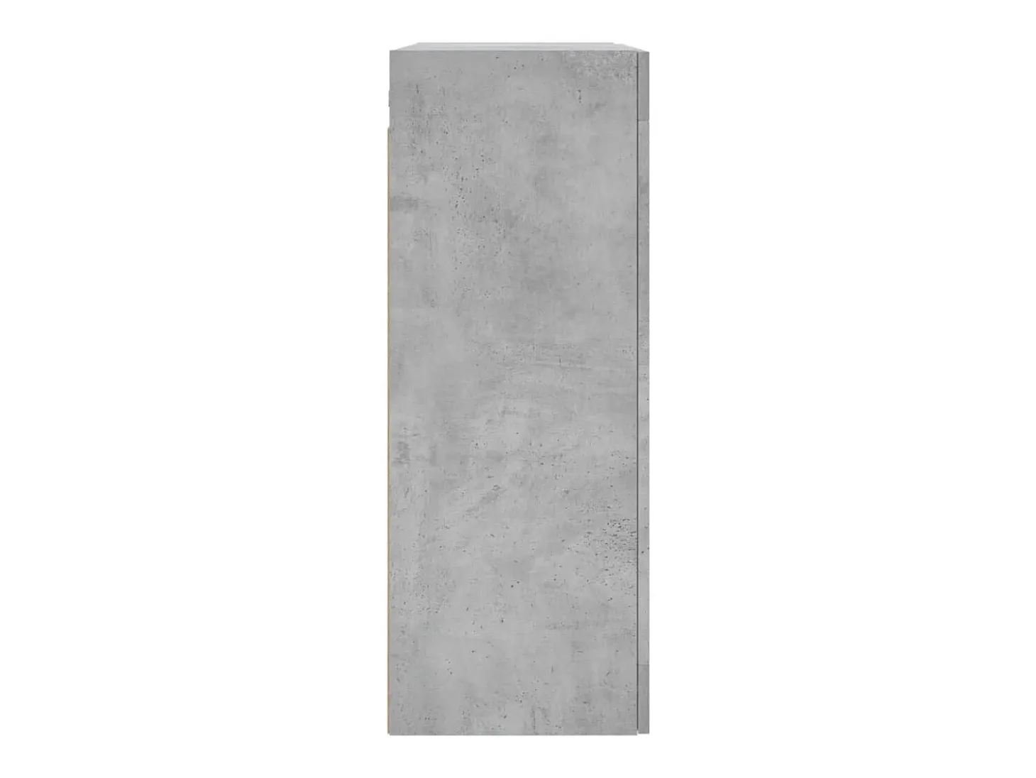 Armarios de pared de 2 piezas, gris hormigón, madera de ingeniería