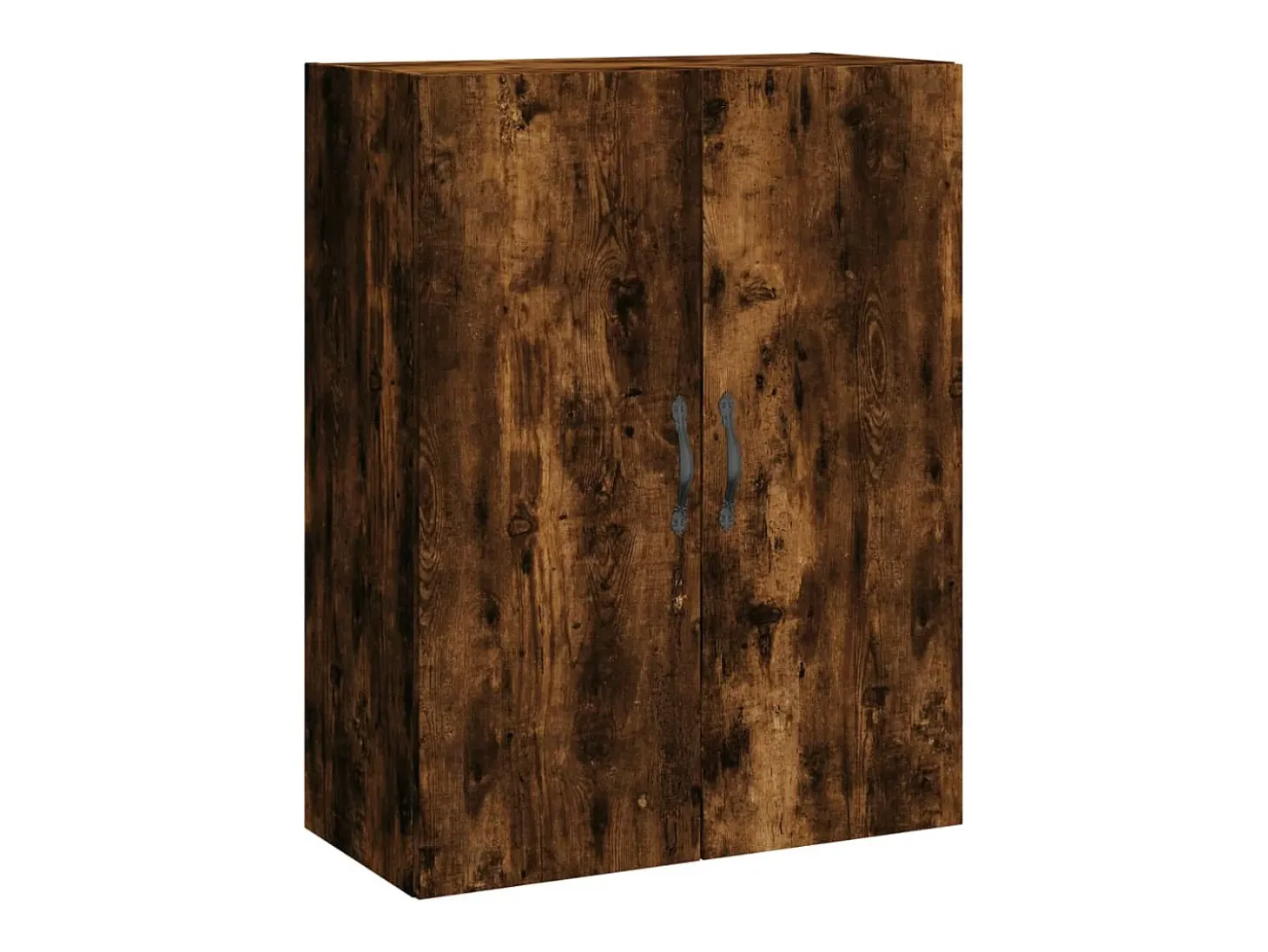 Armarios de pared de 2 piezas, roble ahumado, madera de ingeniería