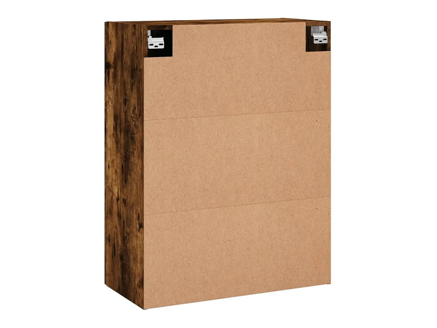 Armarios de pared de 2 piezas, roble ahumado, madera de ingeniería