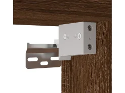armarios de pared de madera de ingeniería de color marrón roble