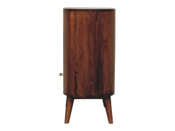 Artisan Furniture Madera maciza Armario abierto con barra en T Cortez Chestnut