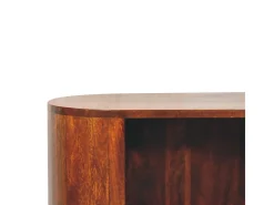Artisan Furniture Madera maciza Armario abierto con barra en T Cortez Chestnut