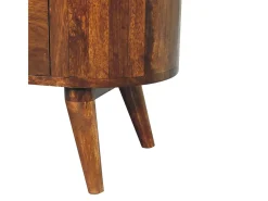 Artisan Furniture Madera maciza Armario abierto con barra en T Cortez Chestnut