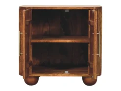 Artisan Furniture Madera maciza Aparador mini Solis acanalado