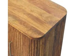 Artisan Furniture Madera maciza Aparador mini Solis acanalado