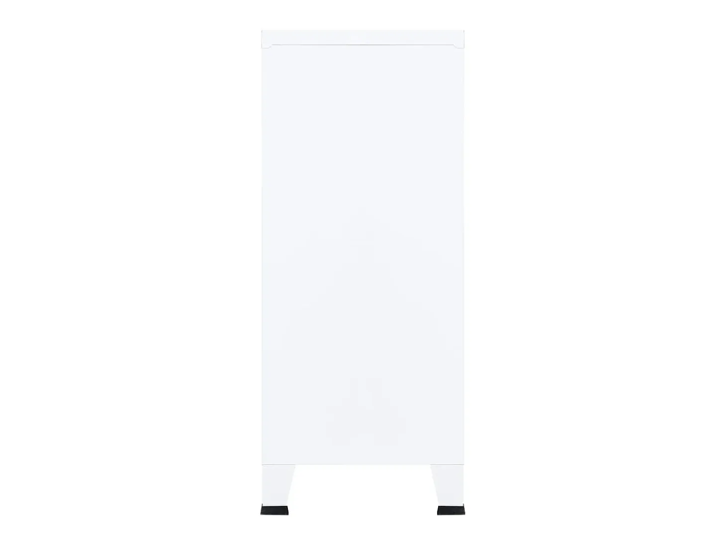 Baúl de almacenaje industrial acero blanco 90x40x100 cm ES891643