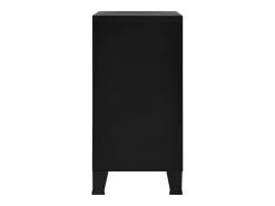 Baúl de almacenaje industrial acero negro 75x40x80 cm ES951646