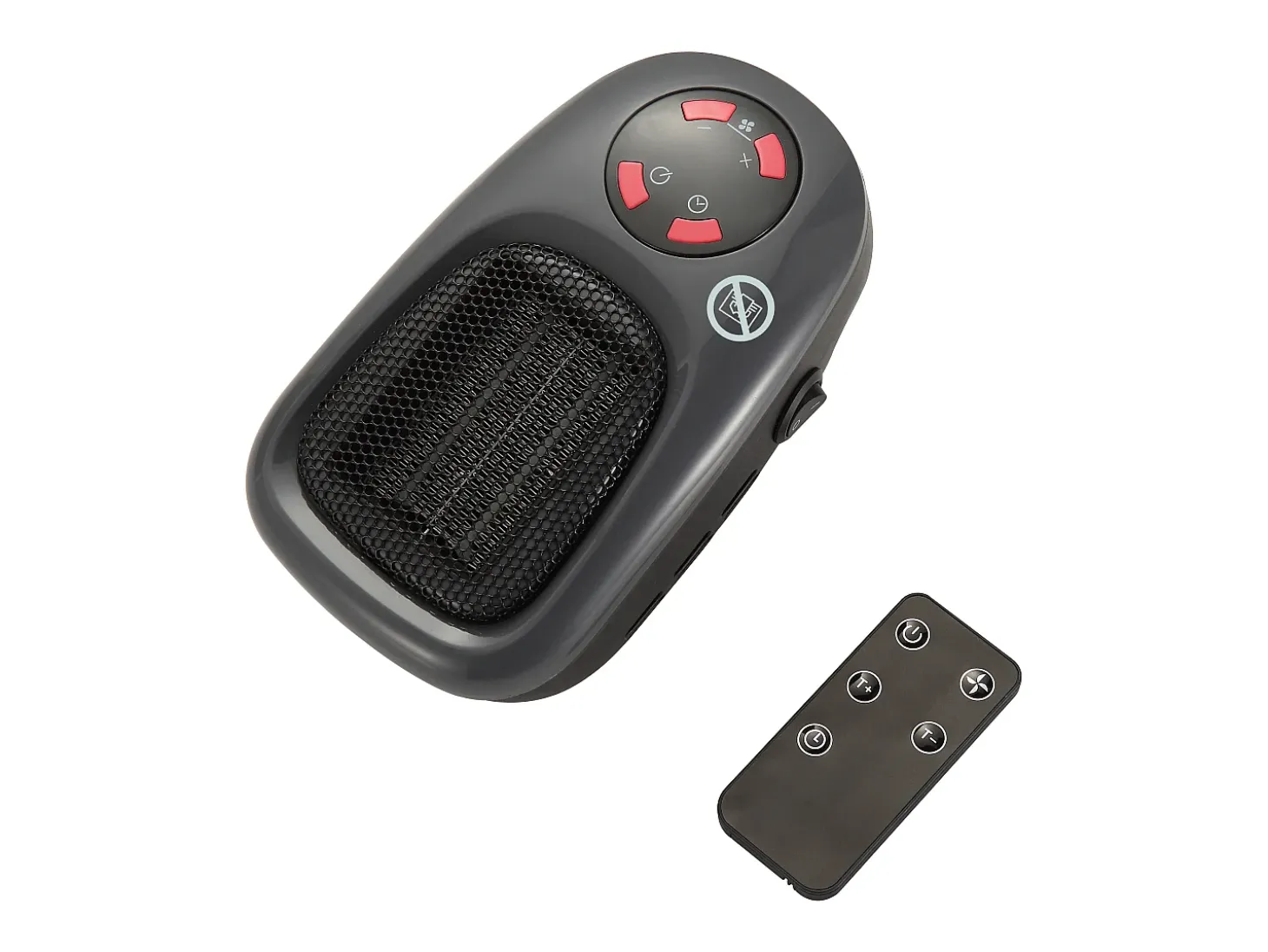 Balderia Mini calefactor enchufable - Calefactor con ventilador 500 W Calefactor enchufable
