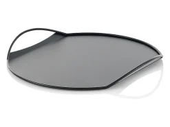 Bandeja de metal para servir con diseño moderno Tab - Negro